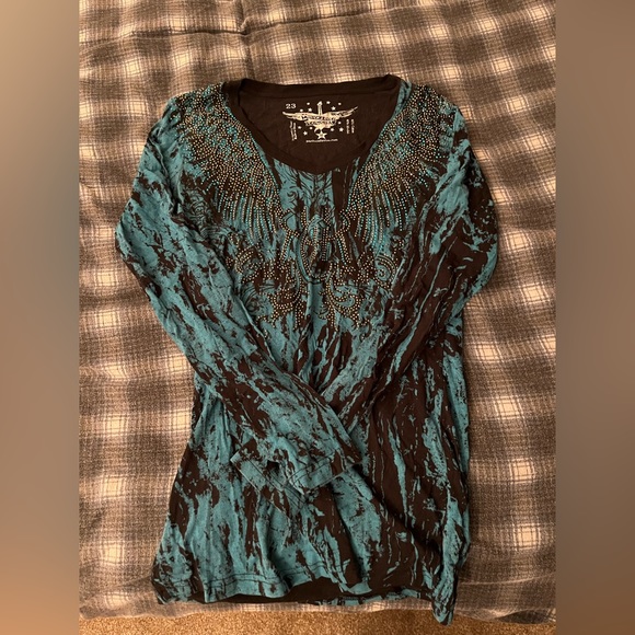 Vintage Panhandle Slims Rock and Roll Cowgirl collection long sleeve - Picture 1 of 3